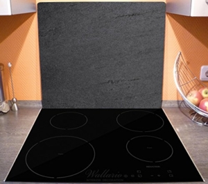 Wallario Herdabdeckplatte Aus Glas 60x52cm - Mohnblumenwiese Motiv Für Ceran & Induktion